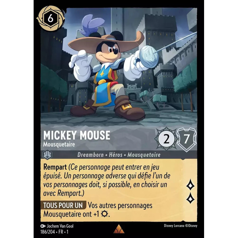 186/204 - Mickey Mouse mousquetaire